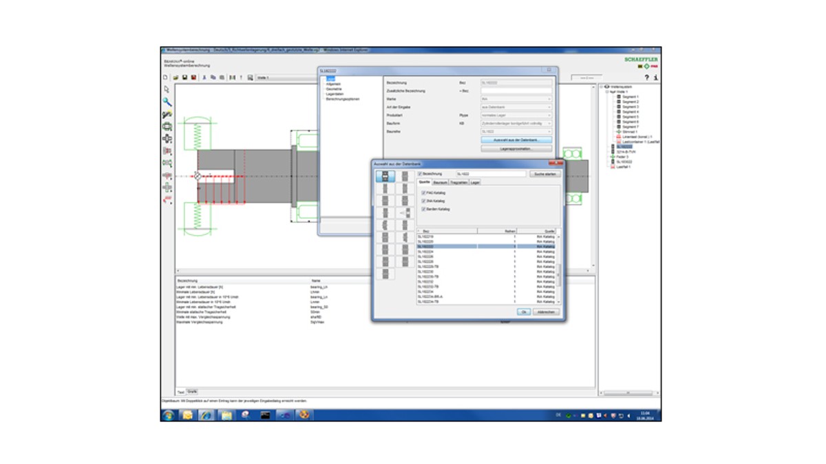 Rolamentos da base de dados INA/FAG