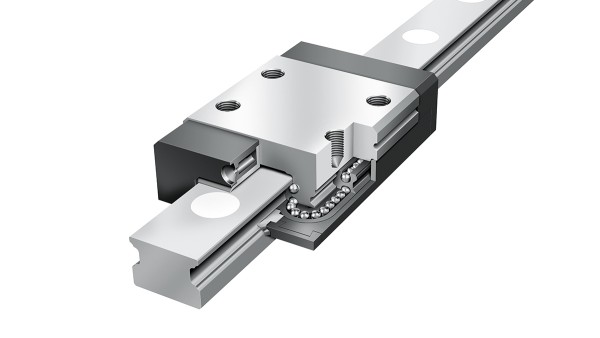 Sistemas de guiado lineal de Schaeffler: Sistemas lineales miniatura con recirculación de cuatro hileras de bolas